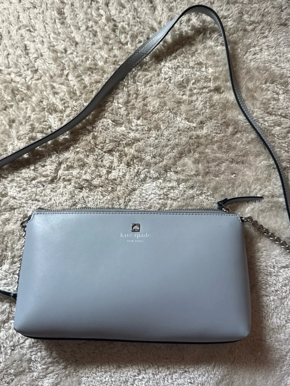 kate spade Light blue Leather Crossbody Bag